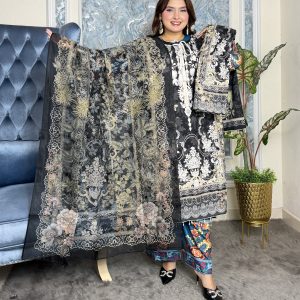Dubai Silk Black&White